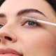 Close up of a model's face